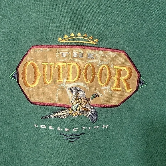 VTG 90S THE OUTDOOR COLLECTION USA MADE PHEASANT SWEATSHIRT XXL - Picture 6 of 10